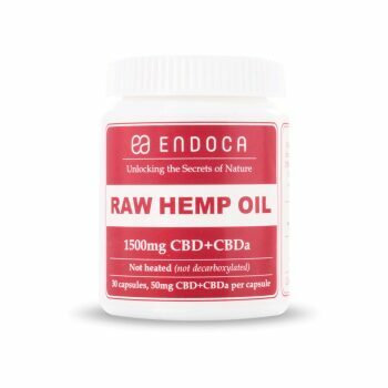 Endoca CBD olie Capsules Raw procent