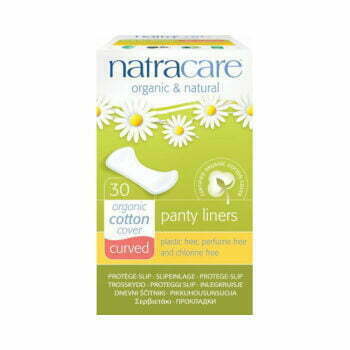 Natracare inlegkruisjes gebogen panty liners curved