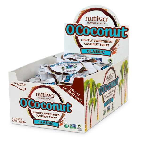 Nutiva Organic O Coconut Classic Display Box x g