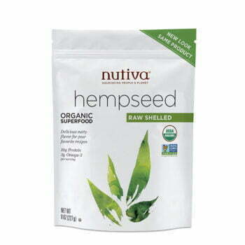 Nutiva Superfood Organic Raw Shelled Hempseeds Biologisch Gepeld Hennepzaad OZ g