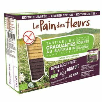 Pain Des Fleurs boekweit crackers plus zwarte rijst crackers g