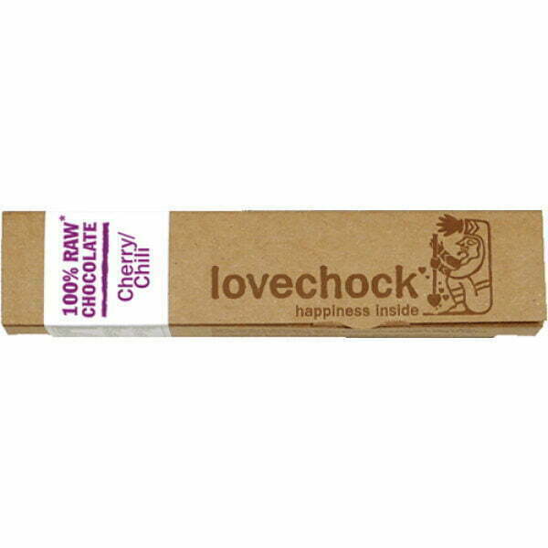 lovechock cherry chili organic raw chocolate