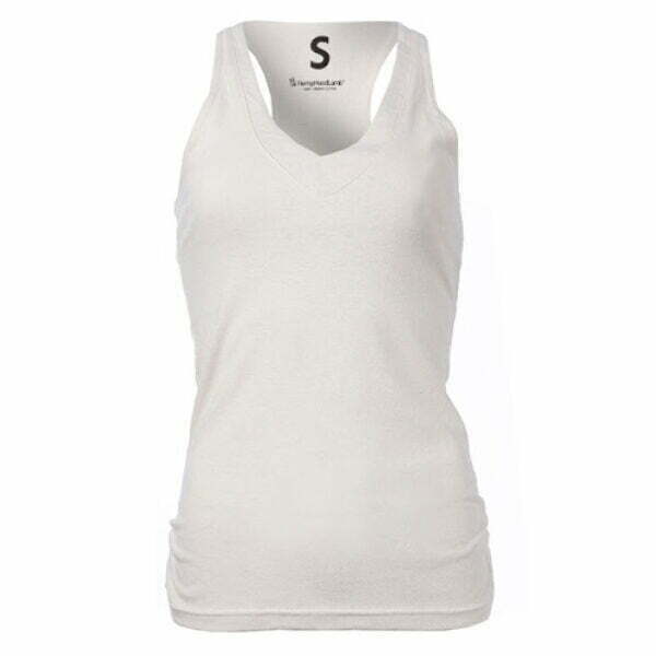 LTT Ladies V Tank Composition hemp organic cotton Color White