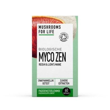 Myco Zen Cápsulas Setas 4 Life Organic Reishi Lionsmane Extracto de seta bio