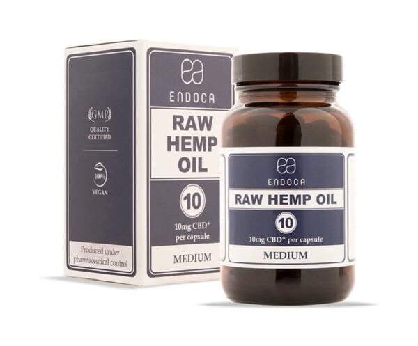 Raw CBD capsules Endoca 3%