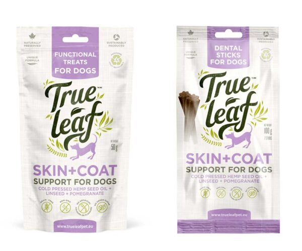 true leaf pet hemp vacht huid skin coat duo pack