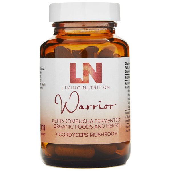 Living Nutrition warrior caps kefir kombucha cordyceps paddenstoel