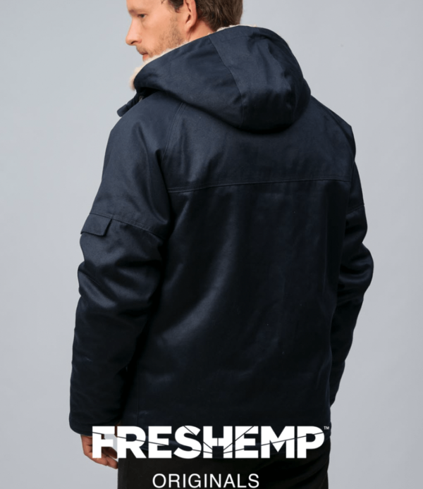 Biologische winterjas voor heren Freshemp hemp jacket men