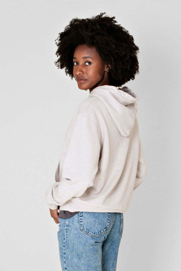 bio hoodie vrouwen hemp organic cotton hoodie concrete