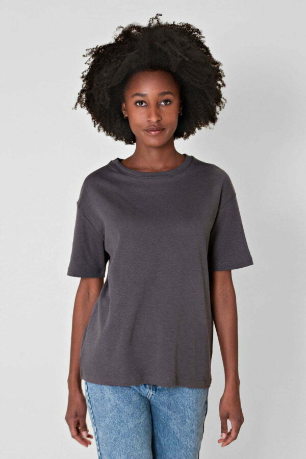 boyfriend t shirt hennep biokatoen dames hemp organic cotton tee grey woman Studio Ten Kate