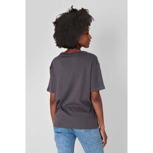 hennep tshirt boyfriend vrouwen eco hemp organic cotton tee grey ladies Studio Ten kate