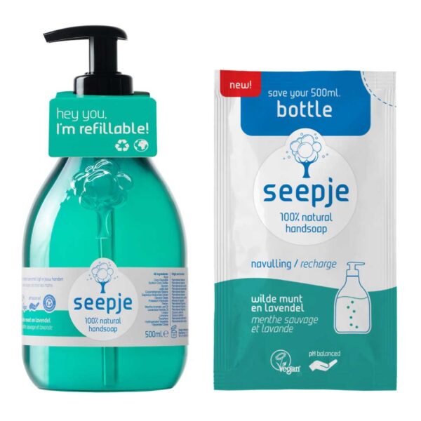 Seepje Savon à main menthe sauvage lavande