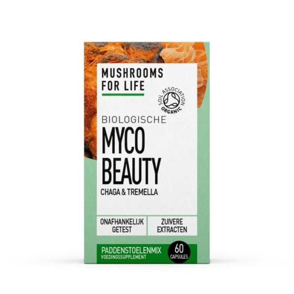 Myco Beauty Capsules Bio Organic Mushrooms for Life 60 Stuks